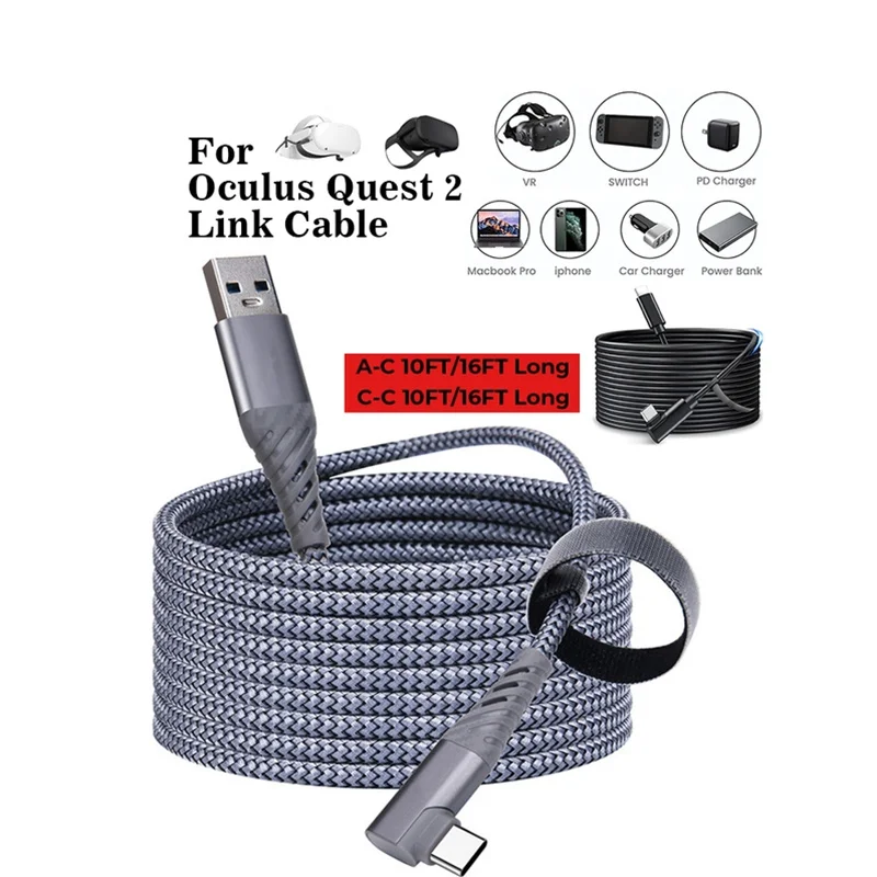 3M 5M Link Cable for Oculus Quest USB Gen Data Transfer