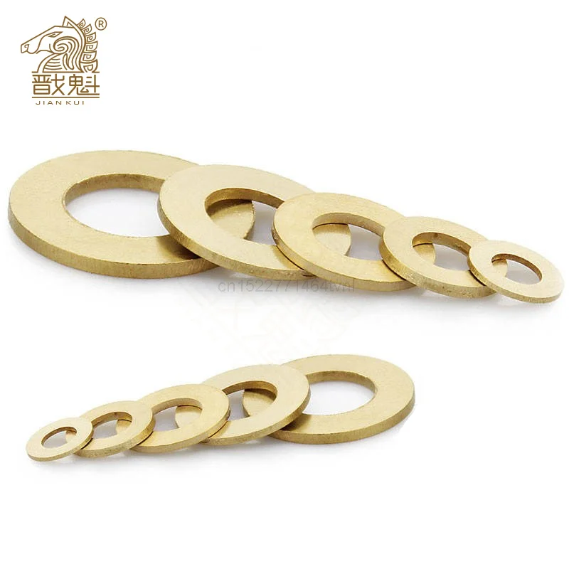240Pcs/set Washer gasket set gasket brass washer GB97 DIN125 ISO7089 M2.5 M3 M4 M5 M6 Meson Pad Sheet Metal Collar Brass Flat Plain Washer flat gasket pure Kit