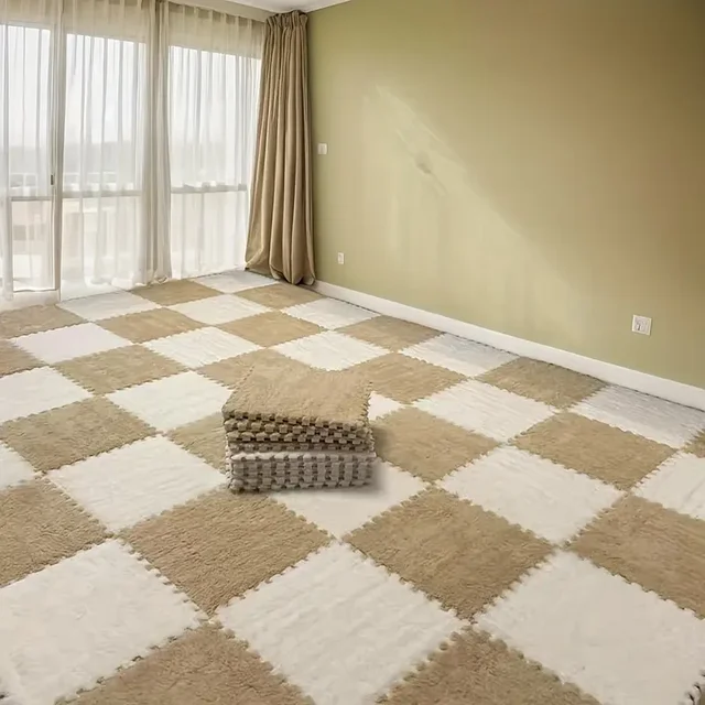 60629-57ac2d.jpg Plush Foam Interlocking Yoga Mat Tiles Thick Non-Slip Exercise Floor Cushioned Puzzle Mat for Home Gym Pilates Fitness Tatami