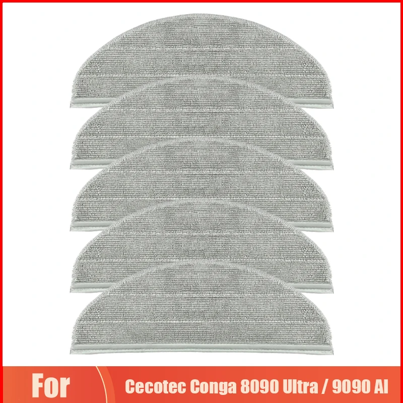 Аксессуары для робота-пылесоса Cecotec Conga 8090 Ultra / 9090 AI, моющиеся накладки для швабры, тряпка для швабры, запасные части