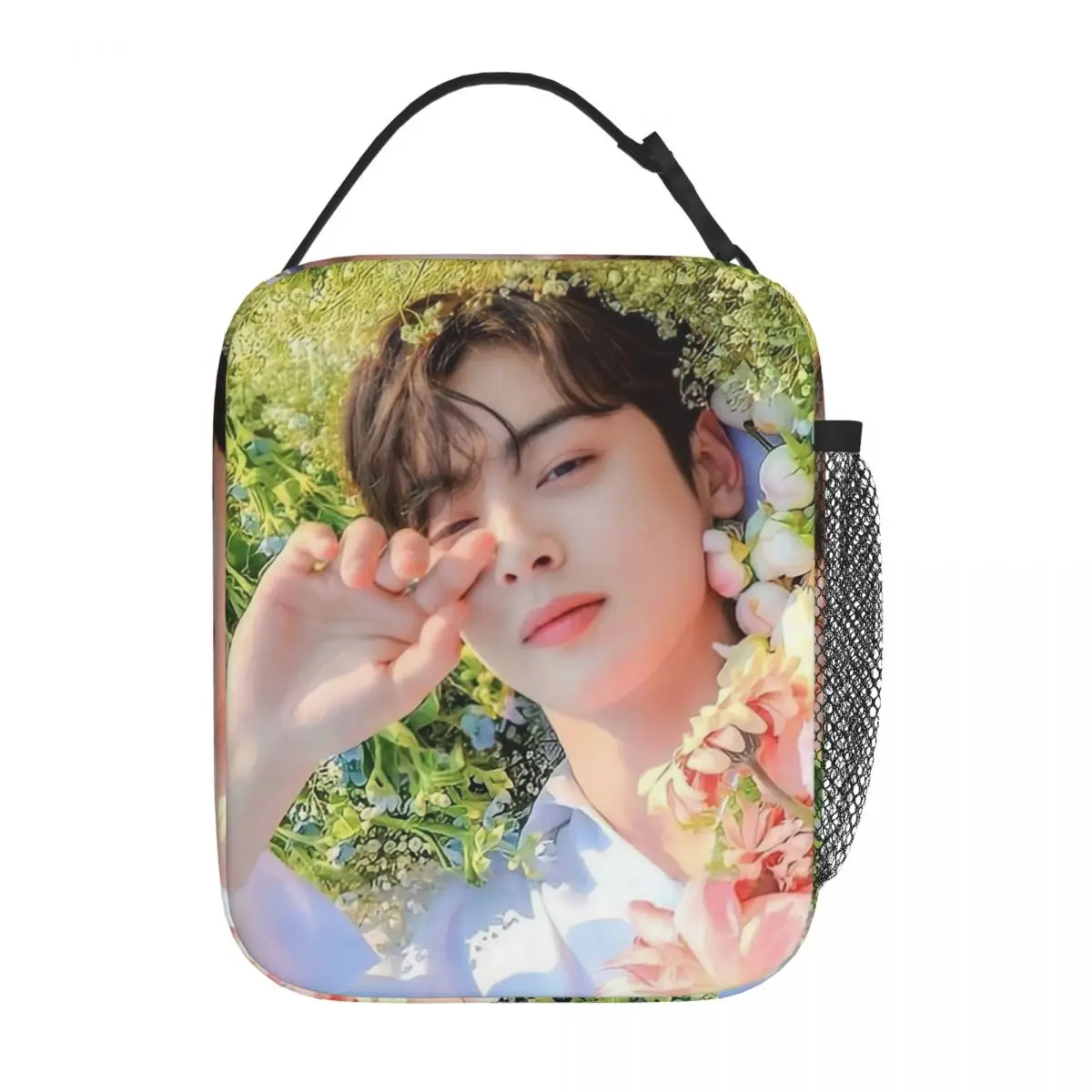 

Idol Cha Eun Woo Thermal Insulated Lunch Bag for School ASTRO Portable Bento Box Thermal Cooler Food Box