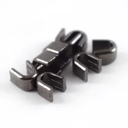 Zipper Stopper and End Lock DIY Repair Kit - 50g Non-Slip Tail Clip for Metal, Nylon, and Resin Zippers (GunBlack)