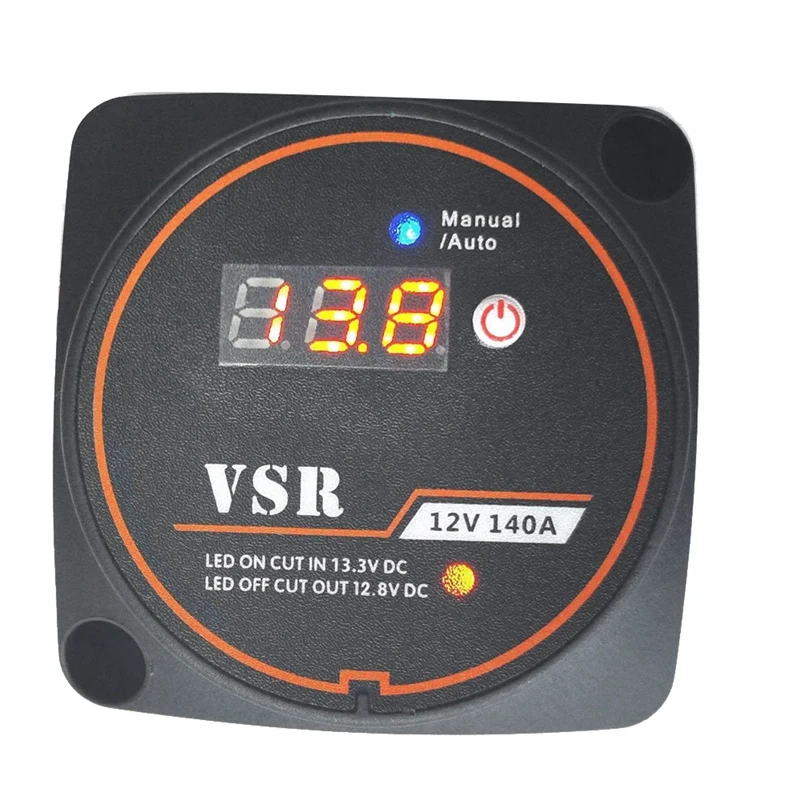 Smart Dual Battery Smart Isolator 12V 140A Relè Sensibile Alla Tensione Digitale Vsr Split Charge Per Camper Car Rv