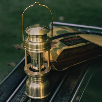 Retro Brass Camping Lampshade 1