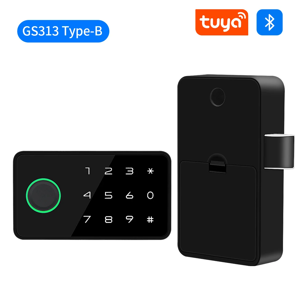 Smart Drawer Lock Invisible Electronic Tuya App RFID 13.56MHz IC Cabinet Lock In