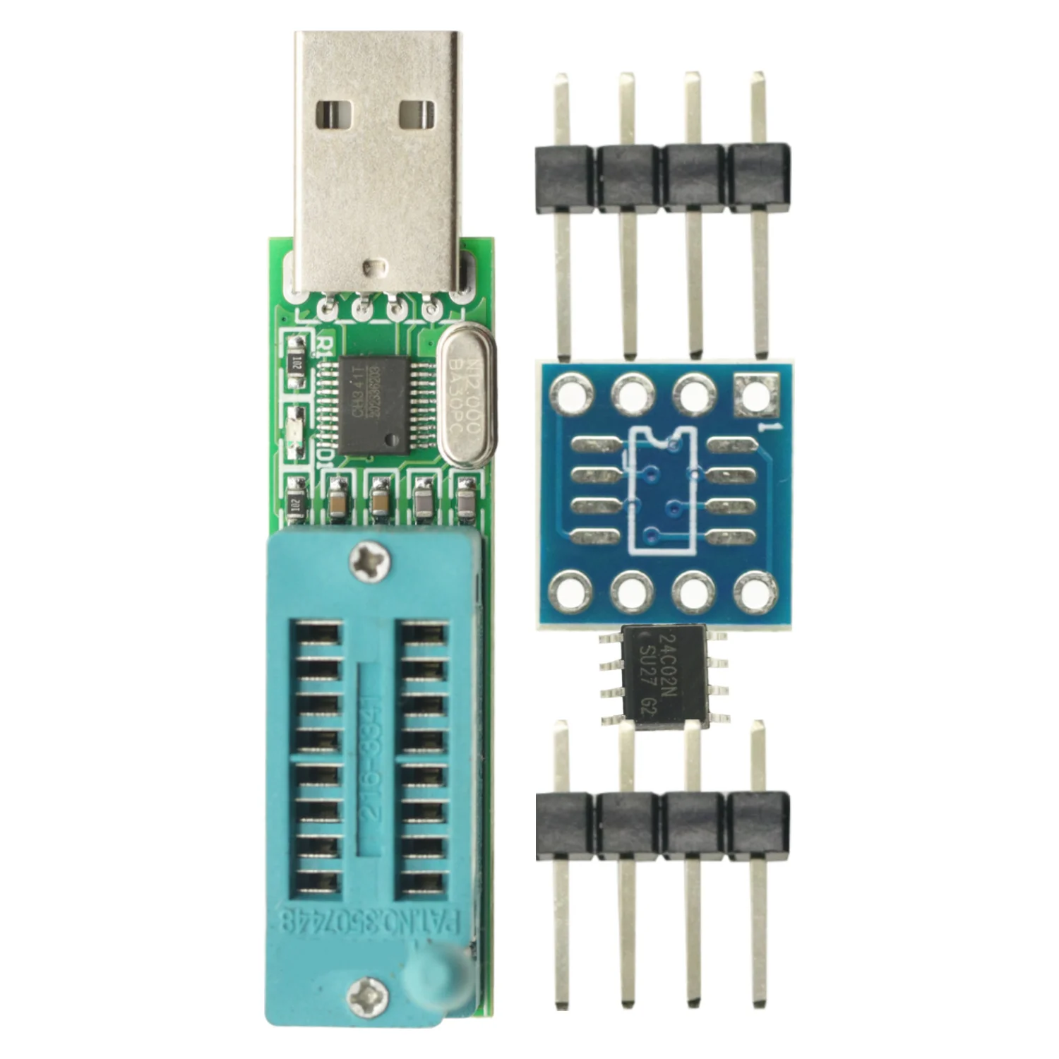 24CXX 24LCXX ���α׷��� EEPROM ������+24C02 + SOP-DIP ���� USB ��Ʈ