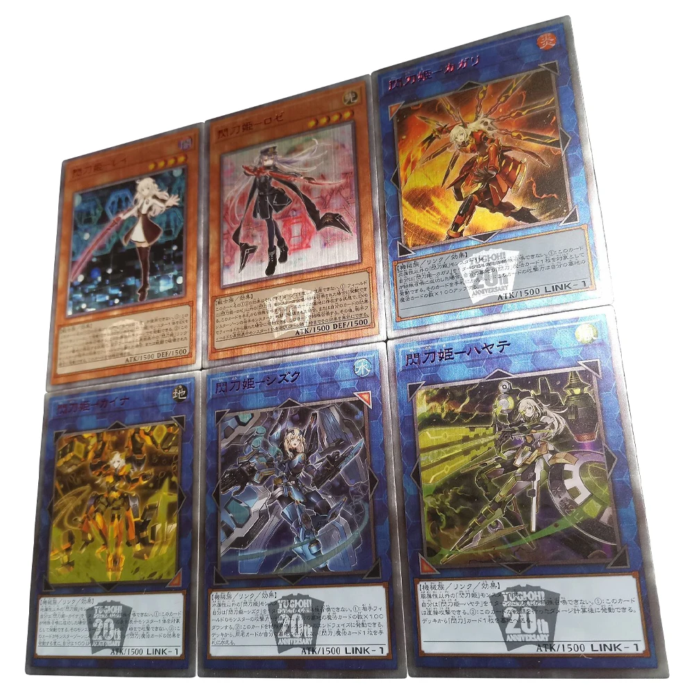 

6 шт./набор, игрушки Yu-Gi-Oh в виде карт памяти
