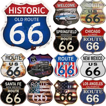 Route 66 Metal Sign 1