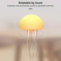 Modern Jellyfish Table Lamp Cartoon Dancing Jellyfish Bedside Lamp Adjustable Color LED Night Light Birthday Gift for Kids New 4