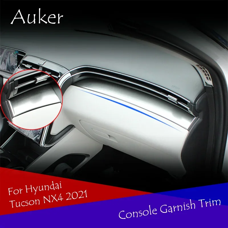 Car Dashboard Center Control Edge Trim Cover Interni Guarnire Strisce Adesive Per Hyundai Tucson Nx4 2021 2022 Accessori