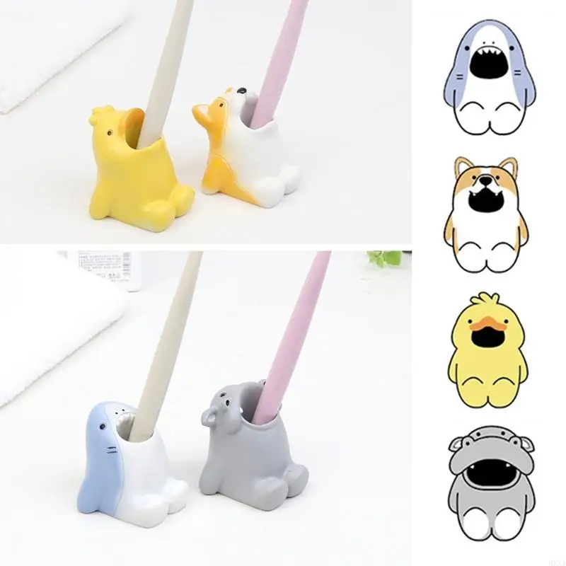 0XXA Desktop Resin Toothbrush Display Holder for Nail Art and UV Gel Brushes