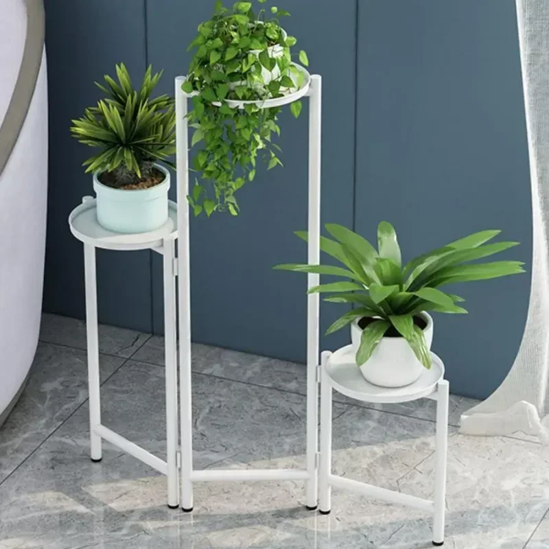 Nordic Multi-layer Plant Rack Flower Stand Foldable Floor-Mounted Organizer Home Decor Drop-off Flower Pot Holder Plant Stands