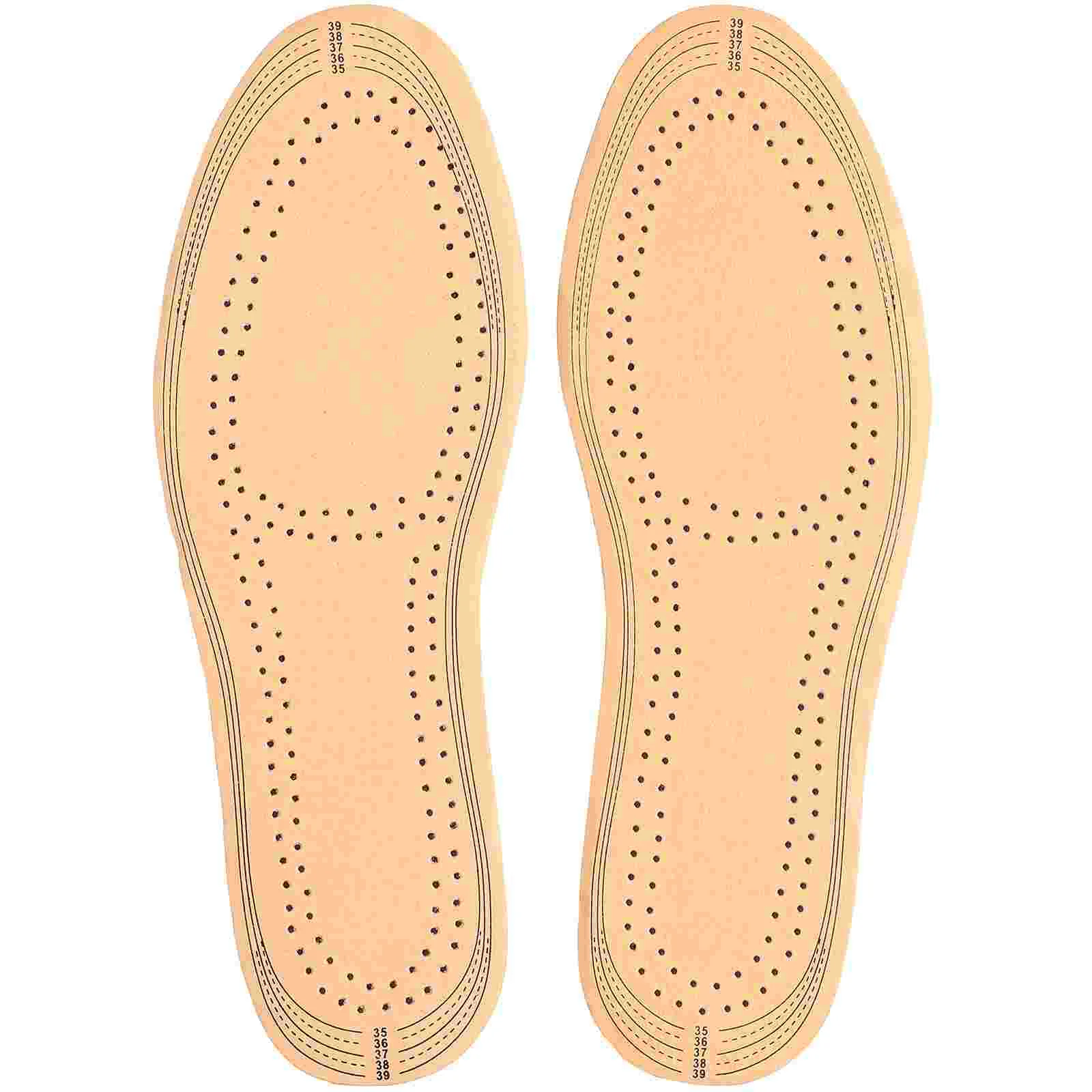 

Shoe Inserts for Men Breathable Insoles Pigskin Absorb Sweat Ultra Thin