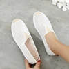 2022 Summer Ladies Casual Comfort Bohemian Slip On Lazy Shoes Female Womens Flat Slip On Canvas Strap Loafers Straw Espadrilles 5