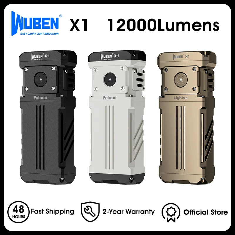 WUBEN X1 懐中電灯 12000ルーメン IP55 白 Amazon.co.jp: WUBEN X1 懐中電灯 12000ルーメン、Type-C USB
