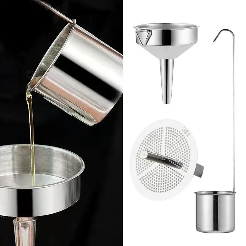 

Воронка Из Нержавеющей Стали, фотофильтр для вина, домашний фильтр для сока, кухонные инструменты