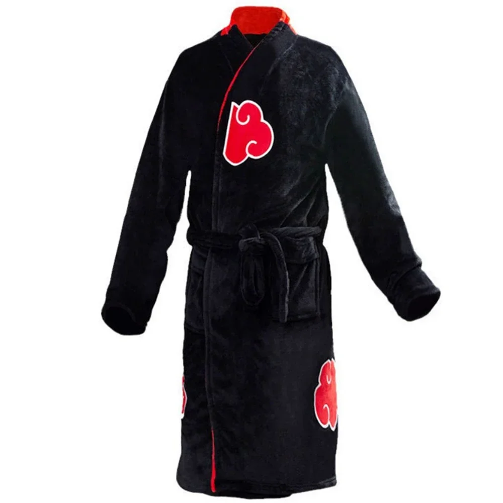 Naruto Akatsuki Uchiha Itachi Cosplay Kostuum Kigurumi Adult Unisex Pyjama Jumpsuit Nachtkleding Onesies Badjas Nachtjapon