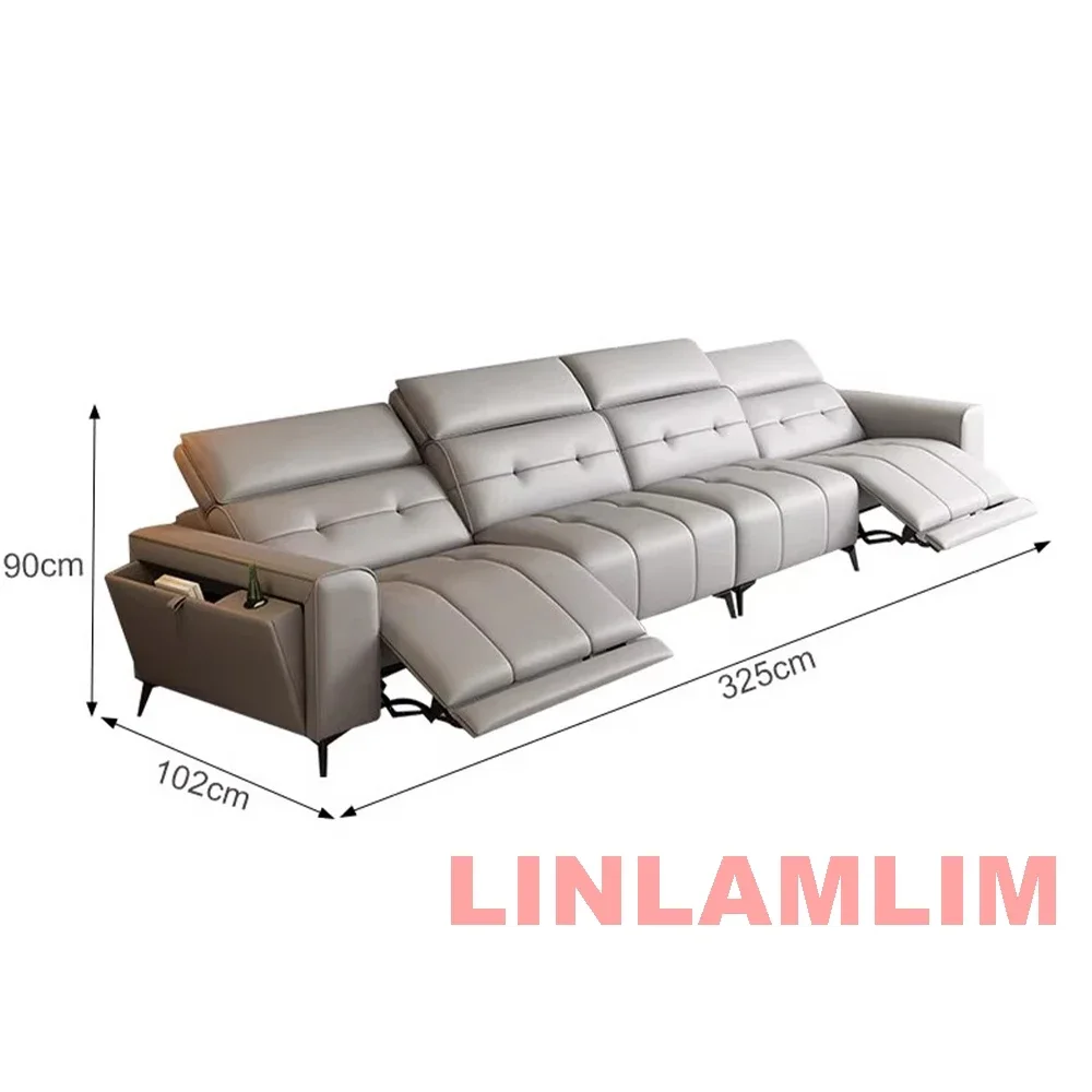 Leather Power Reclining Sofa 4