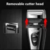 Kemei Powerful Rechargeable Shaver For Men Foil Electric Shaver Beard Head Shaving Electric Razor Facial USB with extra mesh 3