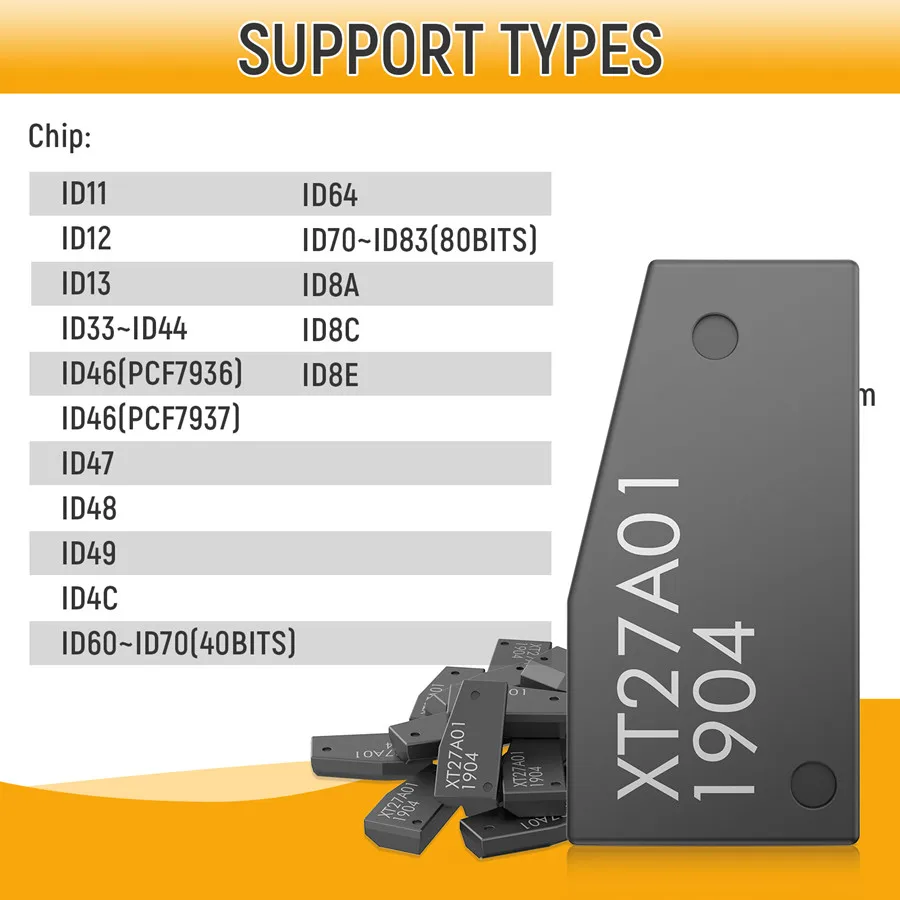 Xhorse VVDI 슈퍼 칩 XT27 트랜스폰더 ID46/47/4D/4C/8C/8A/T3 for Toyota H 칩 VVDI2/Mini Key Tool MAX PLUS 프로그래머
