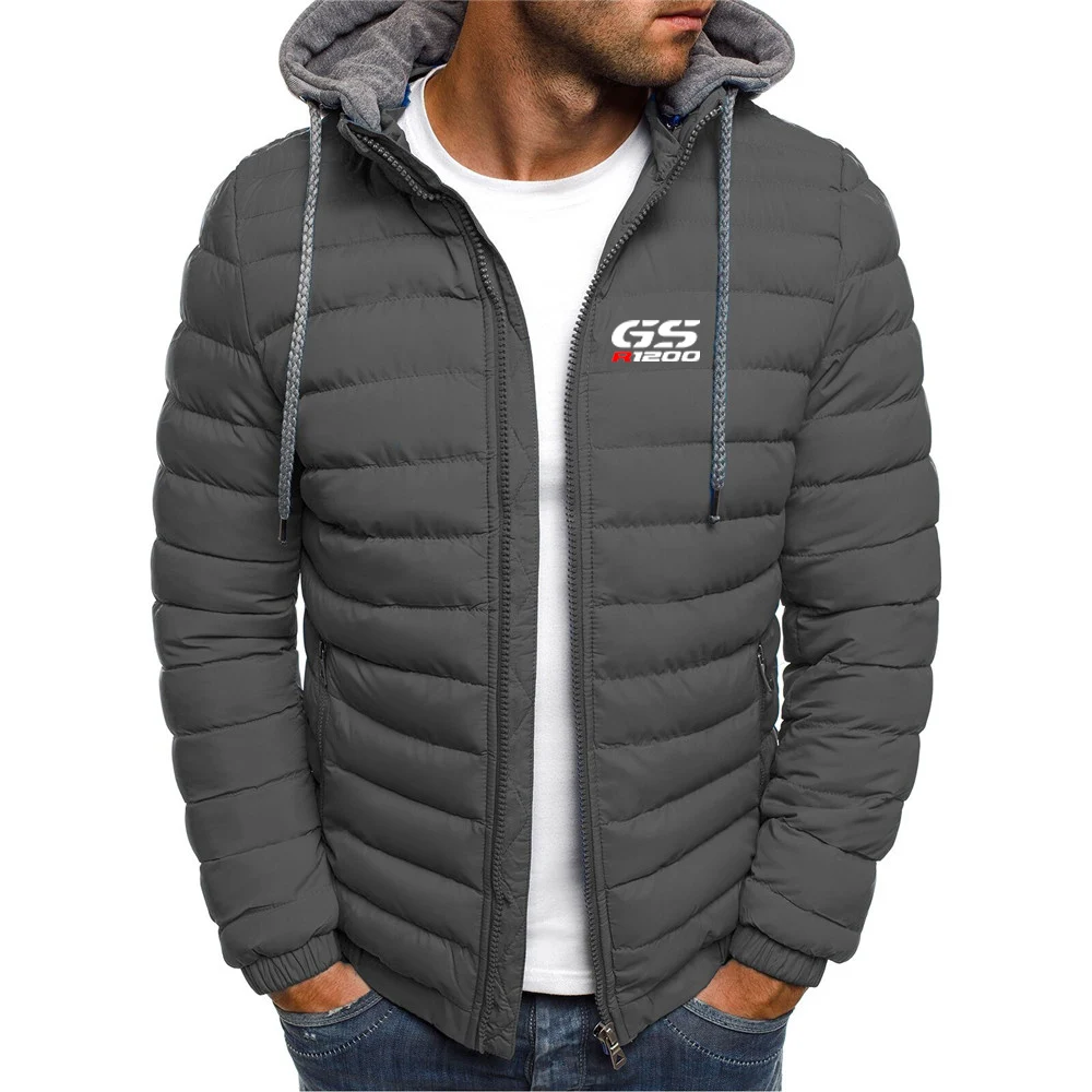Фото Хлопковая ткань для мужчин с капюшоном, Классическая Chaqueta с cremallera de siete colores, GS adventure, Отон, 1200 №3