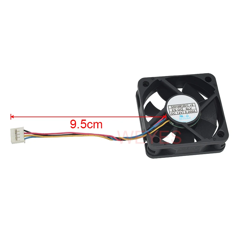 Genuine Pwm Car Audio Cooling Fan Cabo 50 mm Ventilador para G5015m12d1 Mais 12v 0.2a 50x50x15 mm 4pin 95 Centímetros Apenas - Imagem 2