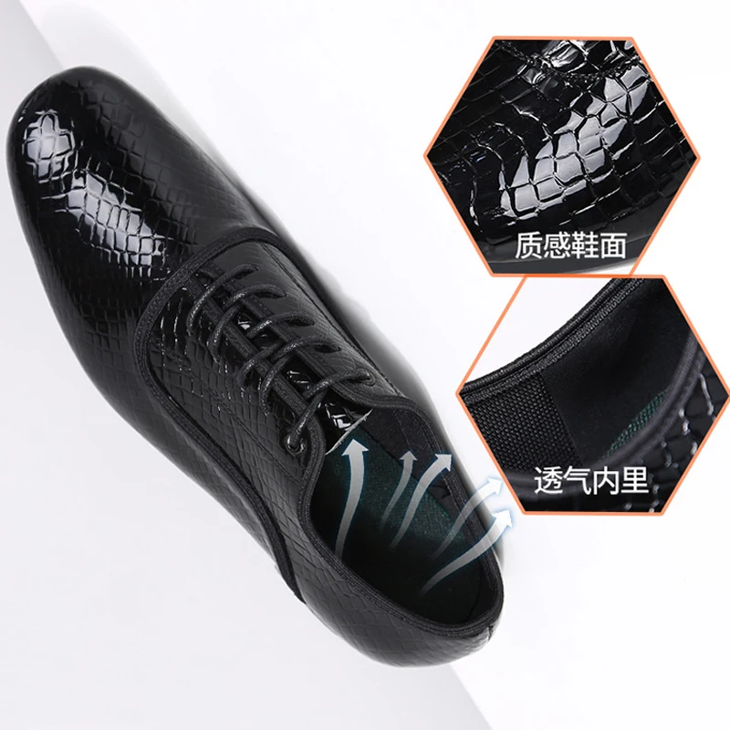 Brand New Latin Dance Shoes Men Modern Ballroom Tango Man Dance Shoes Black Color Teacher Shoes Salsa Practise