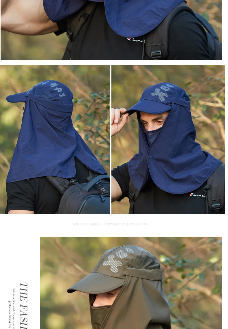 Adjustable Outdoor Fishing Hat Sunscreen Protection Breathable Sunshade Foldable Men Women Hiking Camping Casual Fishing Cap