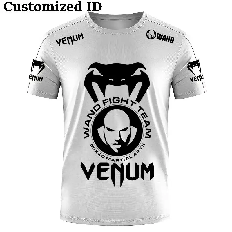 

Summer Quick-Drying Breathable Fabric Men's T-shirt Boxing Sweatshirt 3D Printing Round Neck Short Sleeve 2023 New Men Tops