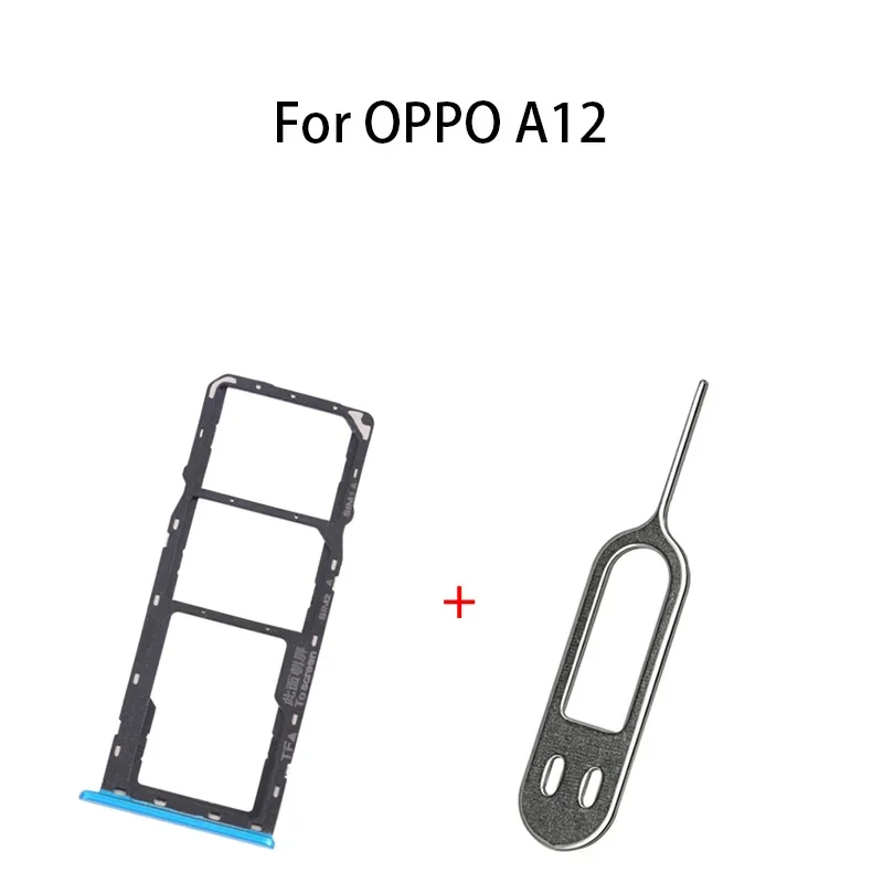 SIM 카드 트레이 및 SD 카드 트레이 소켓 리더 거치대 슬롯, OPPO A12 CPH2083, CPH2077