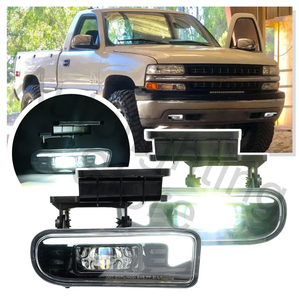 2XLEDfrontlowervalancefoglightBumperlightairdamforChevrolet