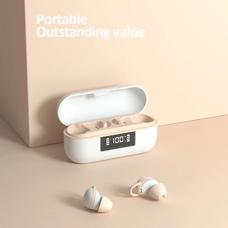 

Super Mini Sleep Bluetooth Earbuds TWS Invisible Earphone True Stereo Wireless Earpiece No Pain for Iphone Xiaomi with Mic