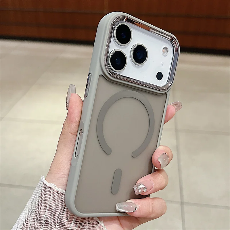 Magnetic Case with Electroplating Frame and Soft Touch Matte Finish