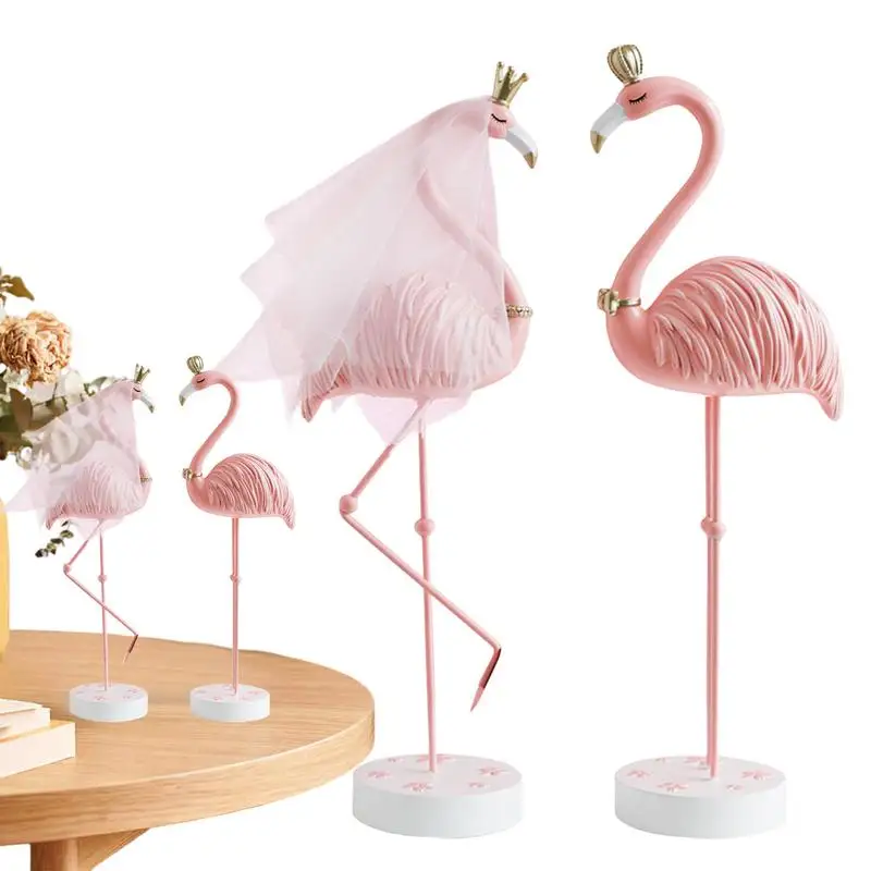 

Flamingo Statue Flamingo Sculpture Pink Bird For Home Offices Exquisite Flamingo Bird Art Piece Gifts Romantic Accent For Study