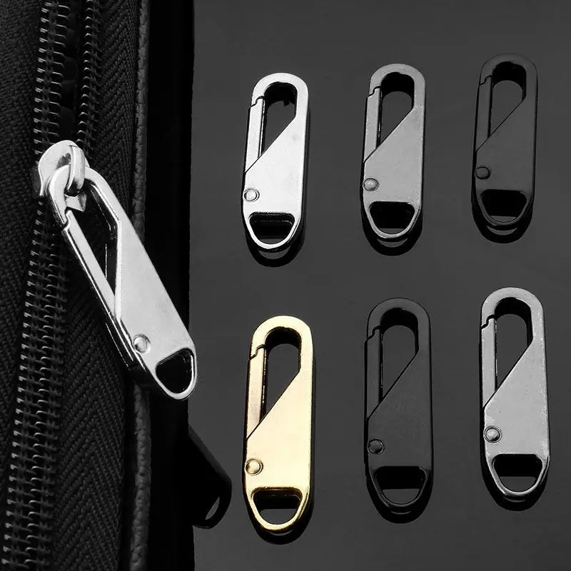 Zipper Slider 1-10Pcs Zipper Slider Puller Instant Zipper Repair Bag Replacement Bad Buckle Travel Bag Suitcase Head DIY Sewing Craft