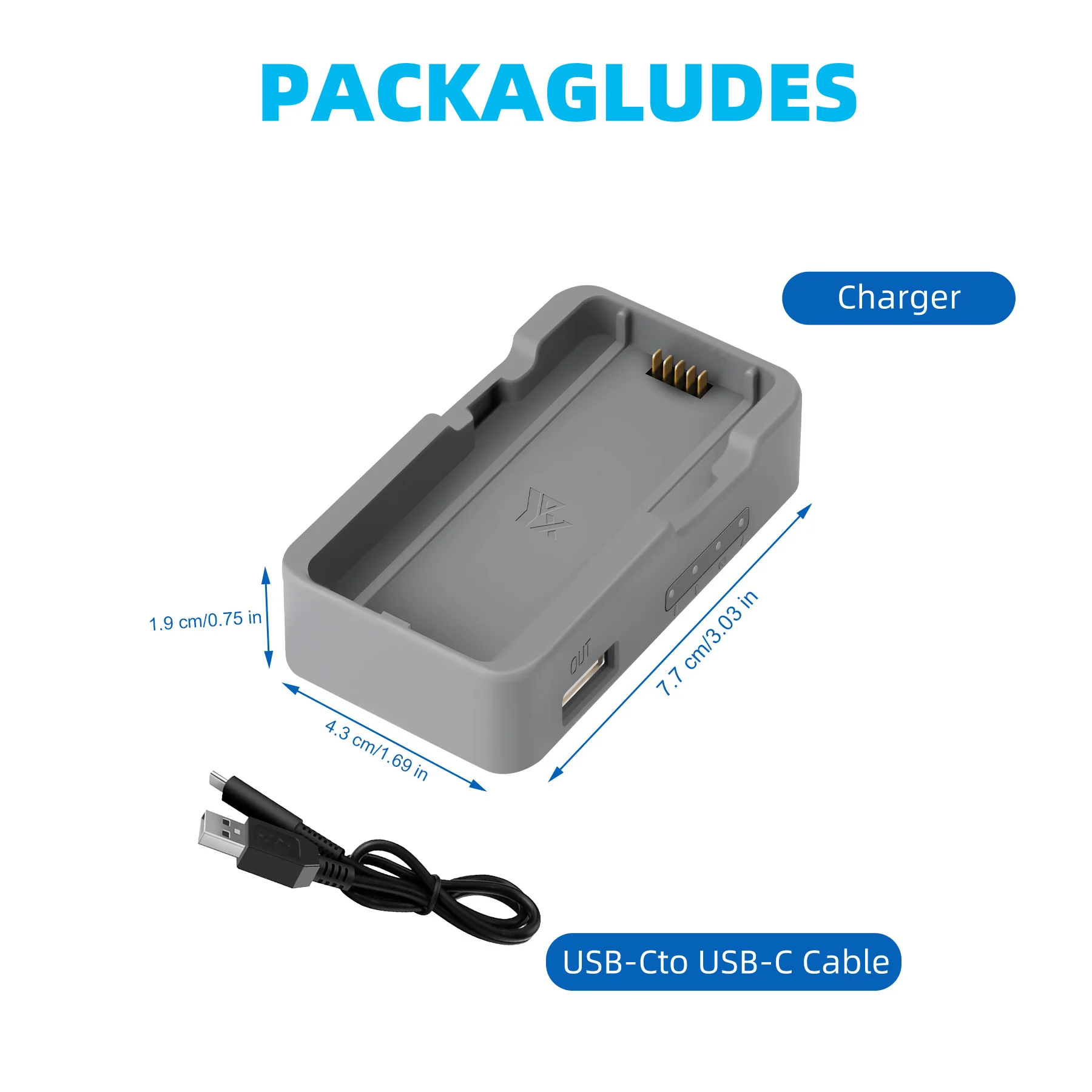 Chargeur Batterie Drone DJI Neo 2 USB 52 min Rapide