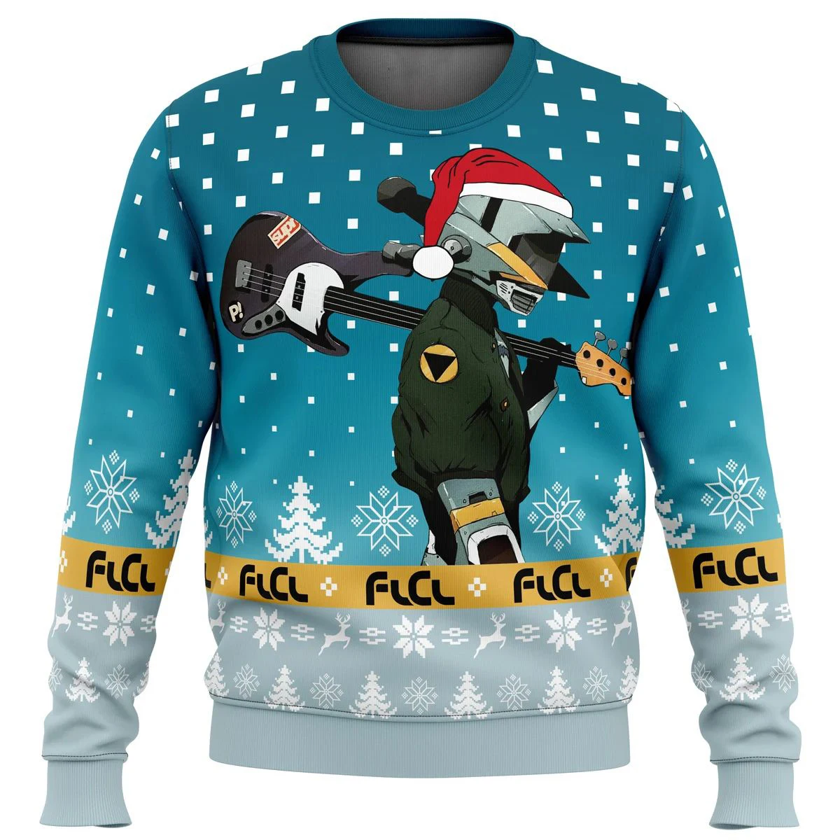 

Рождественский свитер FLCL Canti Saw с рождественской елкой, Подарочный пуловер с Санта-Клаусом, Мужская трехмерная Толстовка и топ, осень и зима