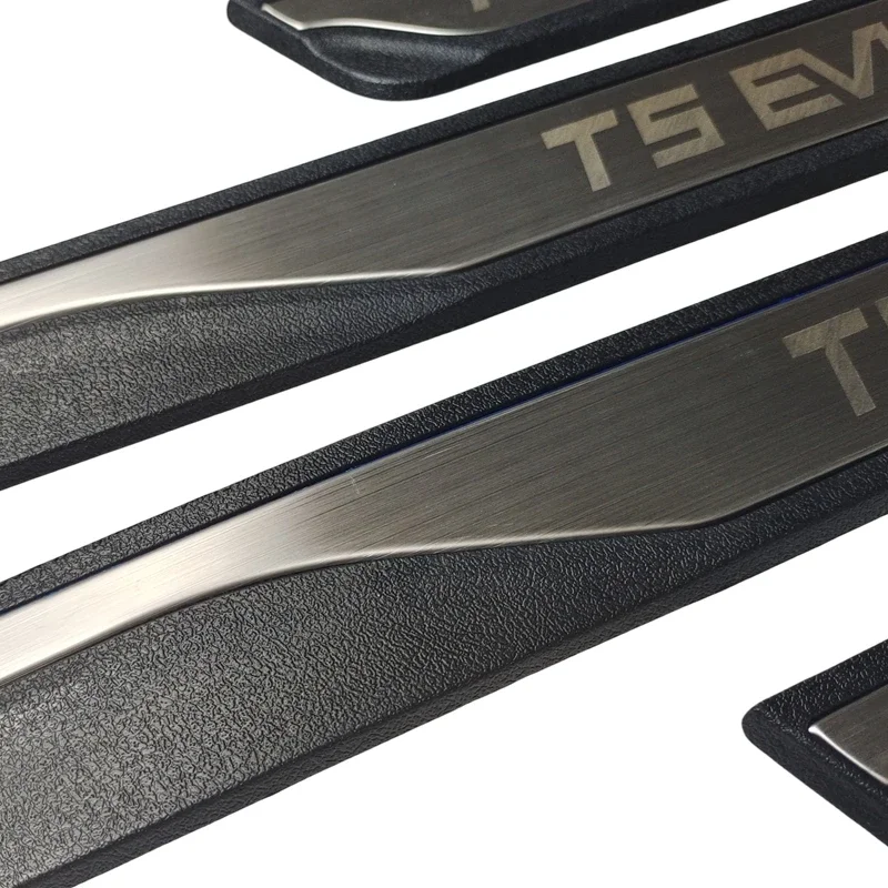 FORTHING T5 EVO 스포츠 액세서리 2022-2024 스테인레스 ABS 자동차 도어 씰 킥 플레이트 보호대 가드 페달 패드 커버 스타일링
