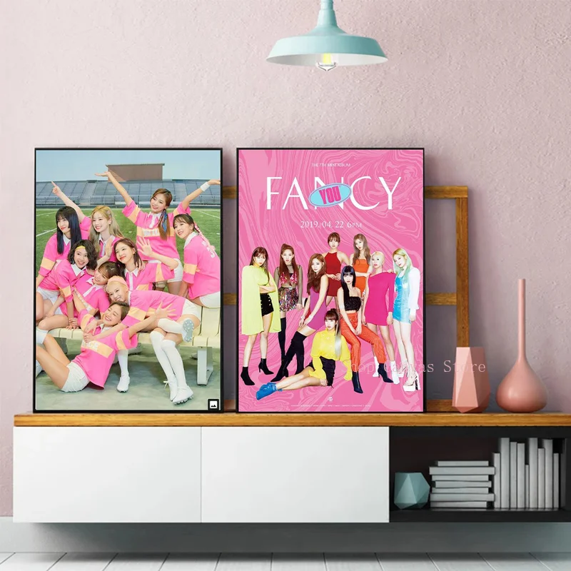 TWICE Kpop Girls Group Posters Aesthetic Canvas Painting HD Prints