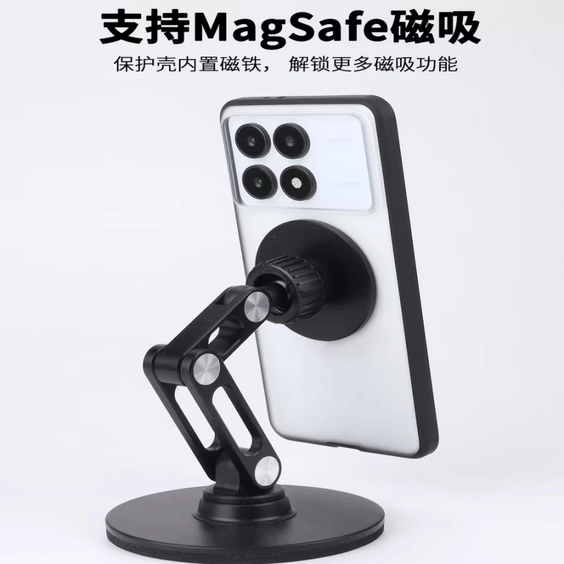 Magnetic Transparent Shockproof Silicone Phone Case with MagSafe Compatibility