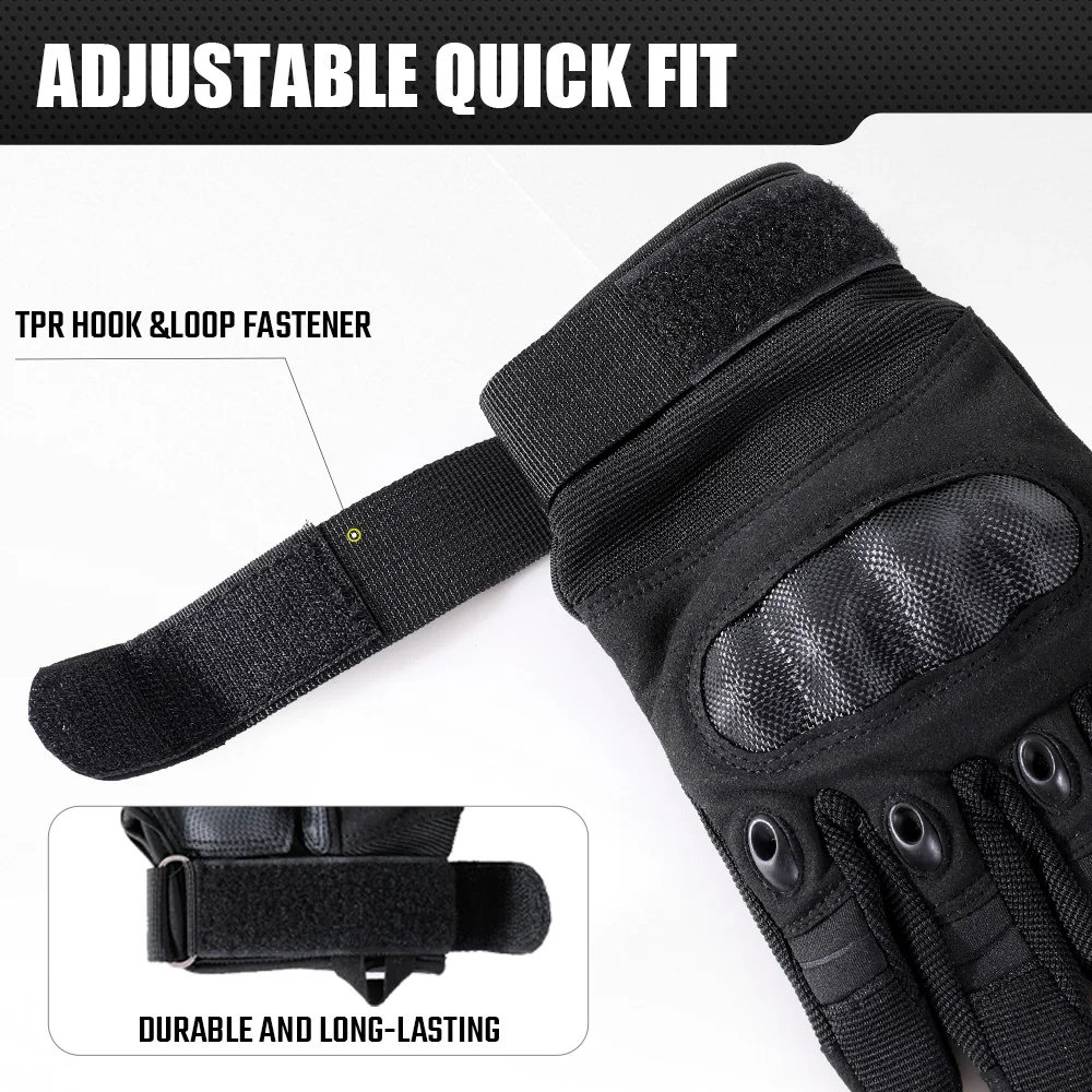 Touch Screen Tactical Gloves Outdoor Sport Motorcycle Hard Shell Cycling Hunting Shooting Hiking Camping Non-slip Protection Men 5