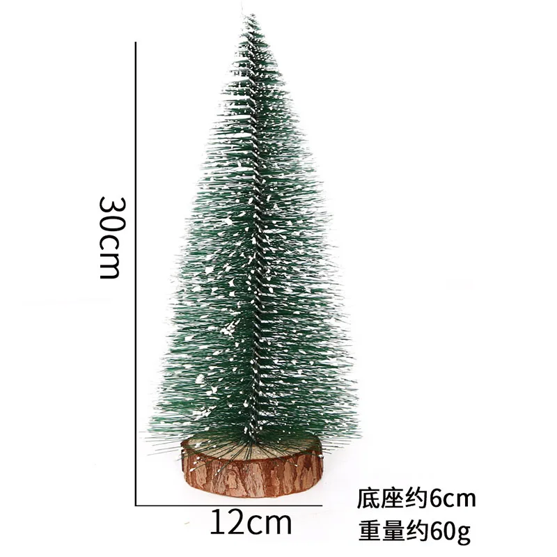 thumbnail image 1 of Mini árbol de Navidad, decoración de escritorio, bricolaje, adornos navideños con agujas de pino, árbol de Navidad pequeño de cedro blanco teñido de Navidad, 1 of 5