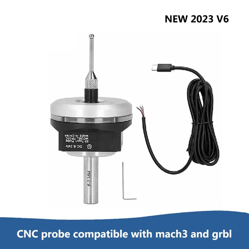 

2023 latest V6 anti-roll 3D Touch Probe edge finder to find the center desktop CNC probe compatible with mach3 and grbl