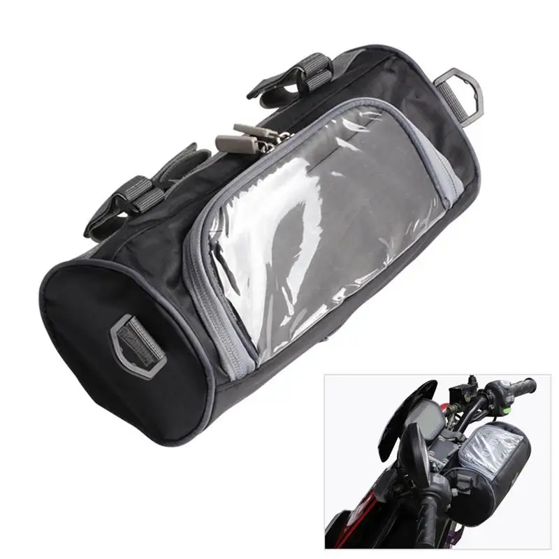 

Universal Motorcycle Front Handlebar Storage Bag Waterproof Front Fork Pouch Electric Car Bicycle Handlebar Bag Capacity 2.5L