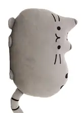  40*30cm Kawaii Cat Pillow With Zipper Only Skin Without PP Cotton Biscuits Plush Animal Doll Toys Big Cushion Cover Peluche Gift 