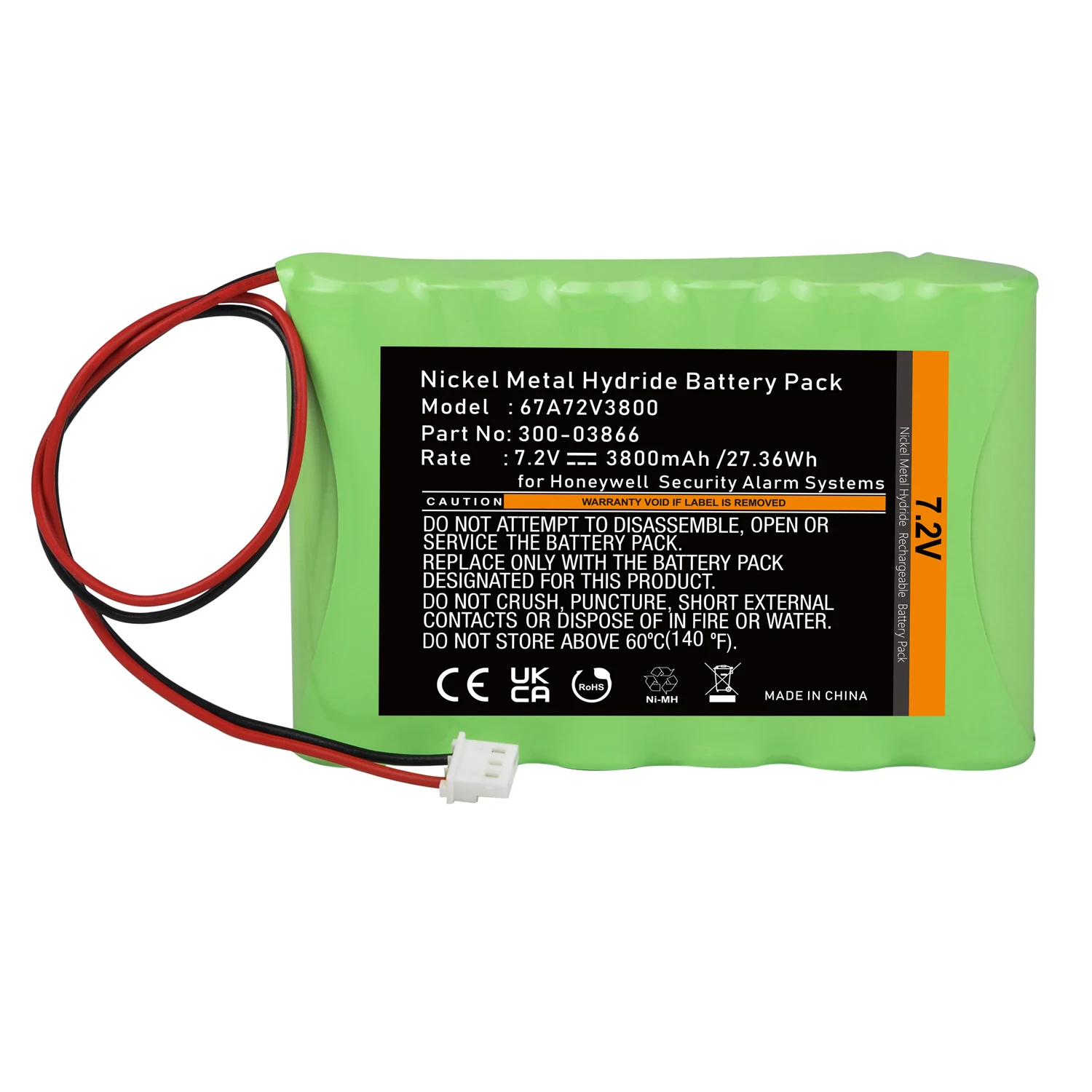 Volt Battery Replacement Battery For Honeywell S - Main Image