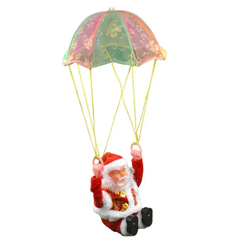 

Electric Santa Claus Musical Parachute Santa Claus Decoration Electric Santa Claus Decoration And Toy Santa Claus Christmas