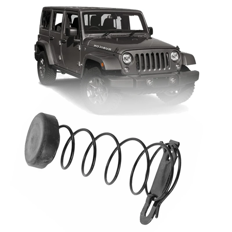 For 1997- Jeep Wrangler Jk Hood Safety Catch Spring Body Single Hood Up Spring 55176732AD