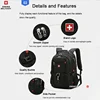 SWISS MILITARY Fashion Travel Multifunction Large Capacity Male Bag Usb Charging Waterproof 23 inch Laptop Backpack Men Mochila 2