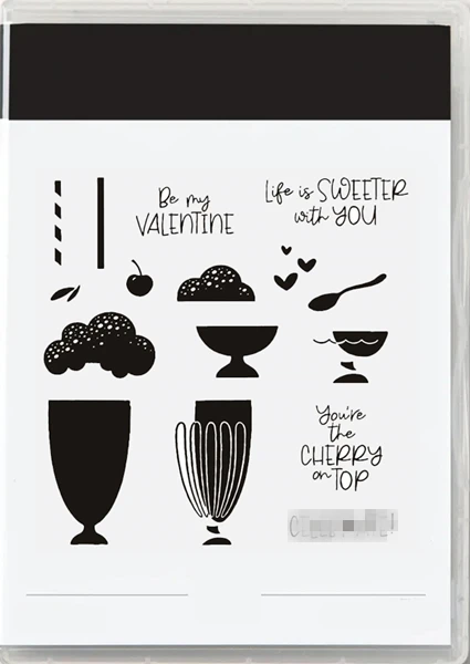 

2023 Catalog New Cutting Dies Clear Stamp Valentine's Day Sweet Scrapbooking Paper Making Frame Card Craft